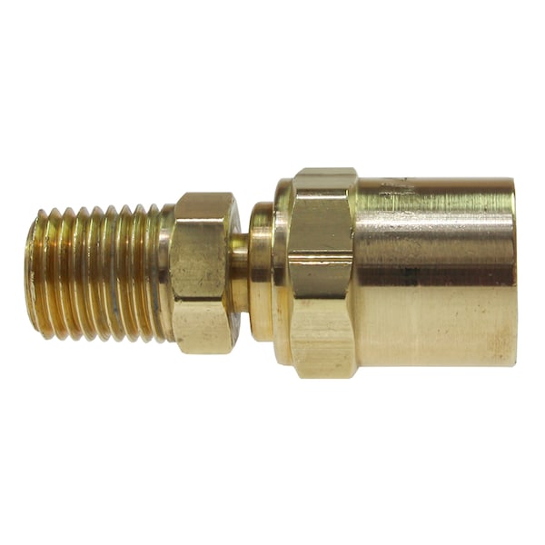 Reusable Hose Fitting 1/2" ID x 7/8" OD 1/2" MPT